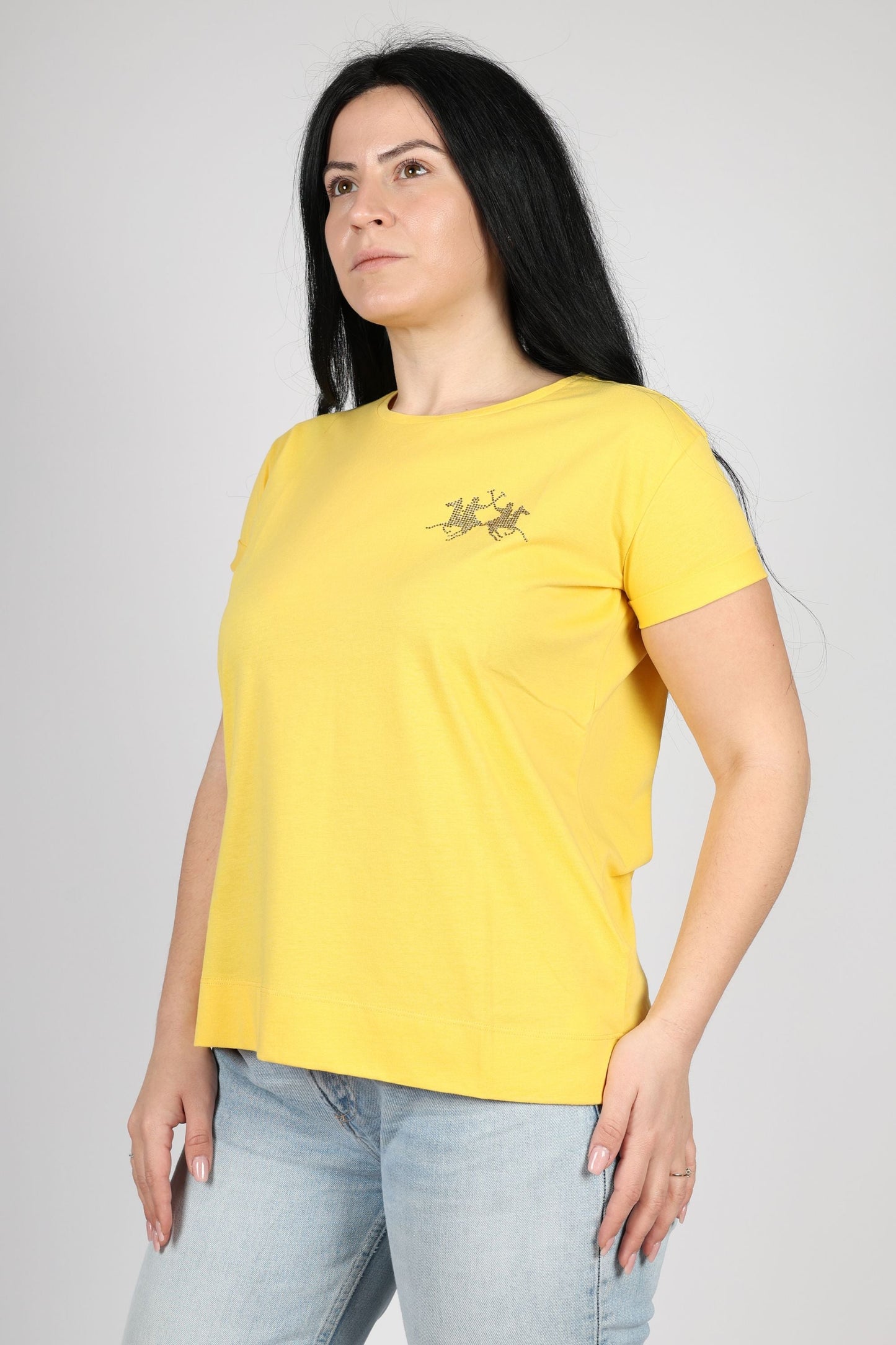 Дамска Тениска, Жълт & Розов Roberto Fashion Store T-shirt XWR007JS20602101YXS XS Yellow