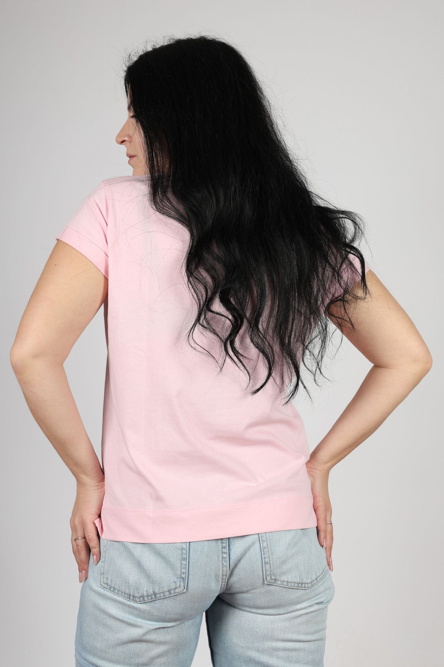 Дамска Тениска, Жълт & Розов Roberto Fashion Store T-shirt XWR007JS20602101PXS XS Pink