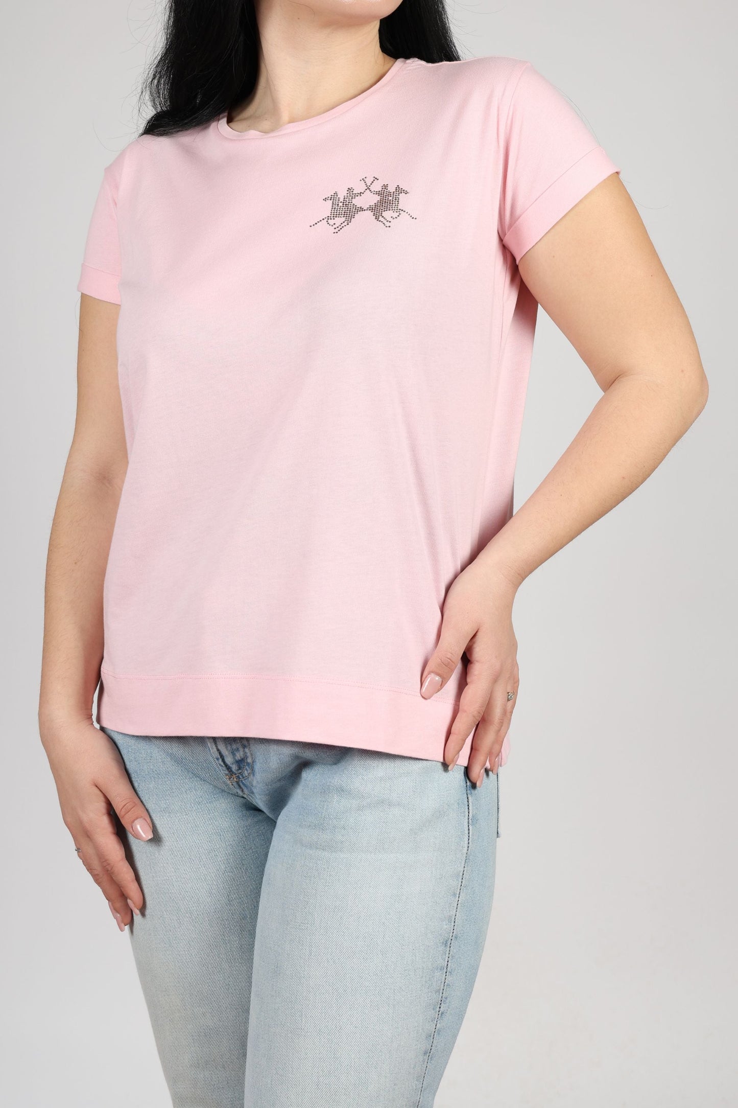 Дамска Тениска, Жълт & Розов Roberto Fashion Store T-shirt XWR007JS20602101PXS XS Pink