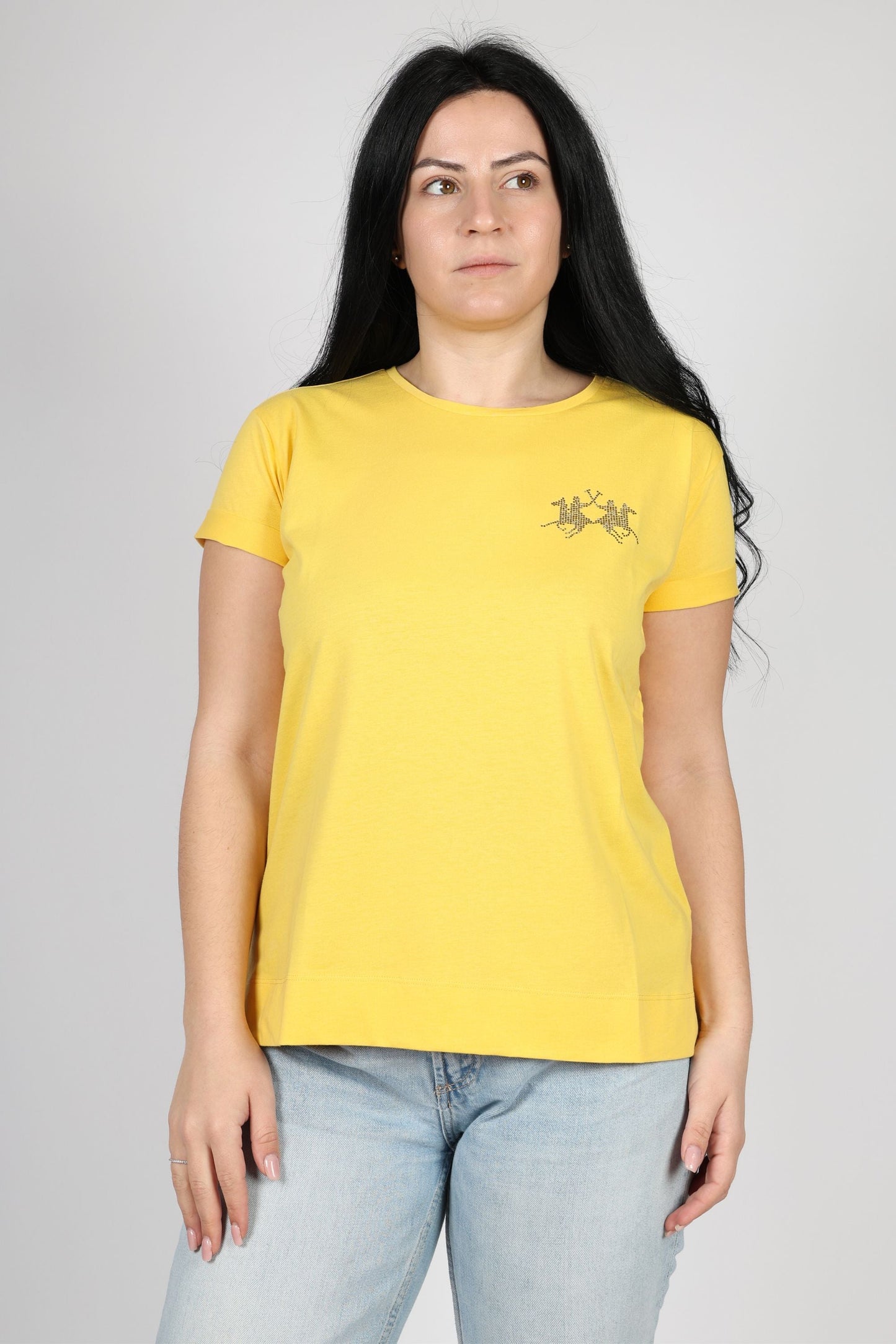 Дамска Тениска, Жълт & Розов Roberto Fashion Store T-shirt XWR007JS20602101YXS XS Yellow