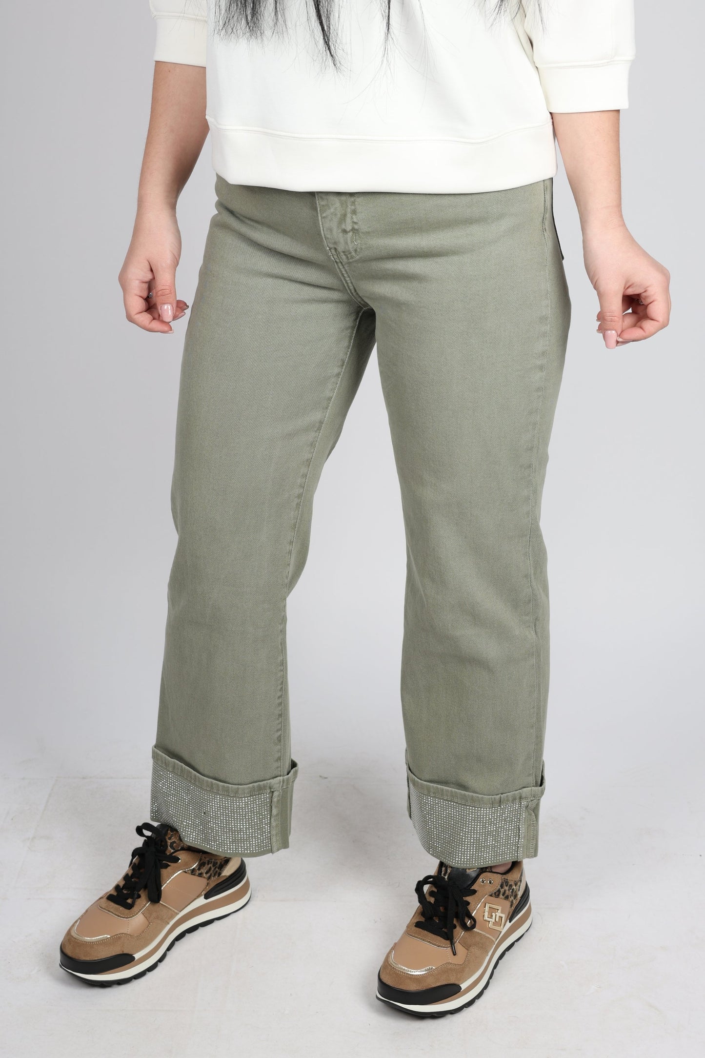 Дамски Дънки, Зелен Roberto Fashion Store Jeans RBRF1903JNSGRNS Green S