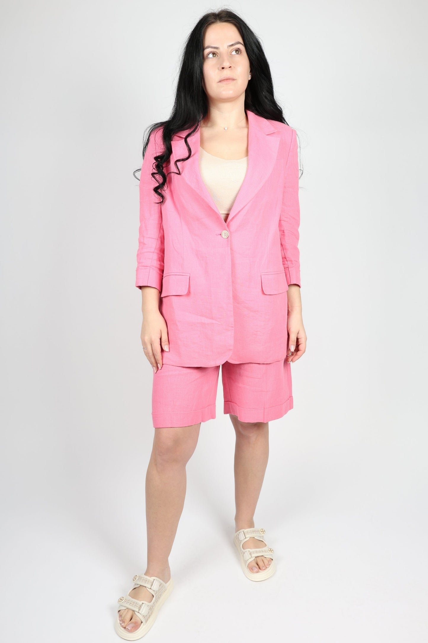 Дамски Комплект от 2 части, Розов Roberto Fashion Store Set RBRF2103TRKSTPNK36 Pink 36 EU