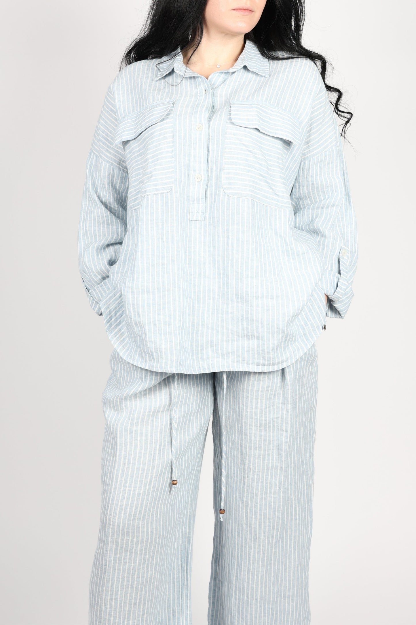 Дамски Комплект от 2 части, Син Roberto Fashion Store Set RBRF2203STBLLNN Blue 42 EU