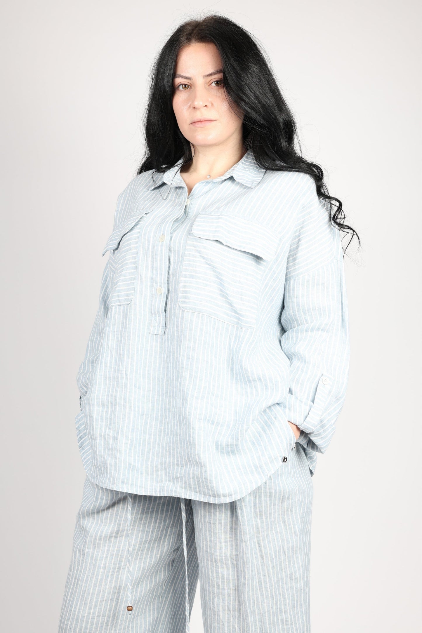 Дамски Комплект от 2 части, Син Roberto Fashion Store Set RBRF2203STBLLNN Blue 42 EU