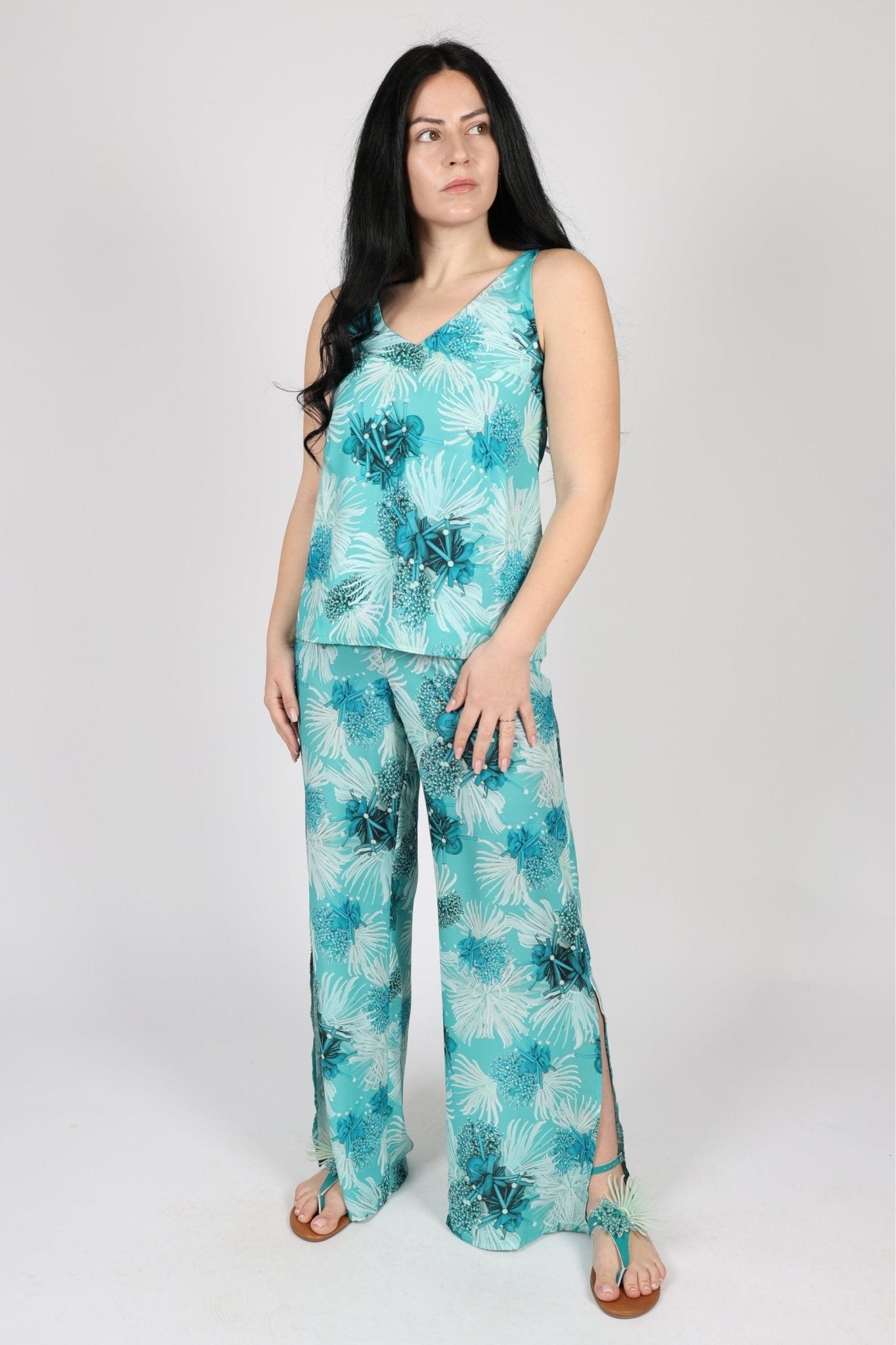 Дамски Комплект от 2 Части, Зелен