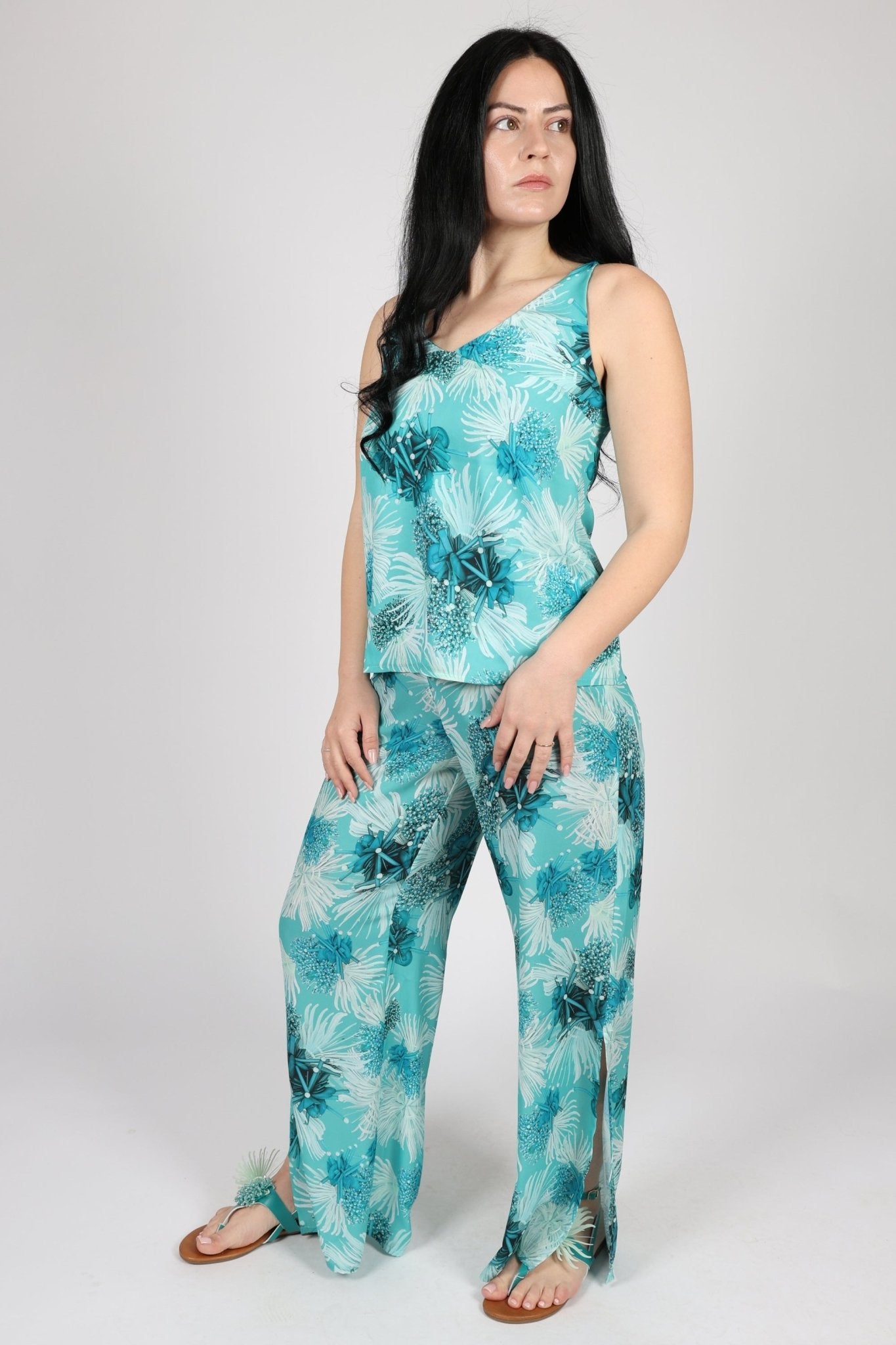 Дамски Комплект от 2 Части, Зелен