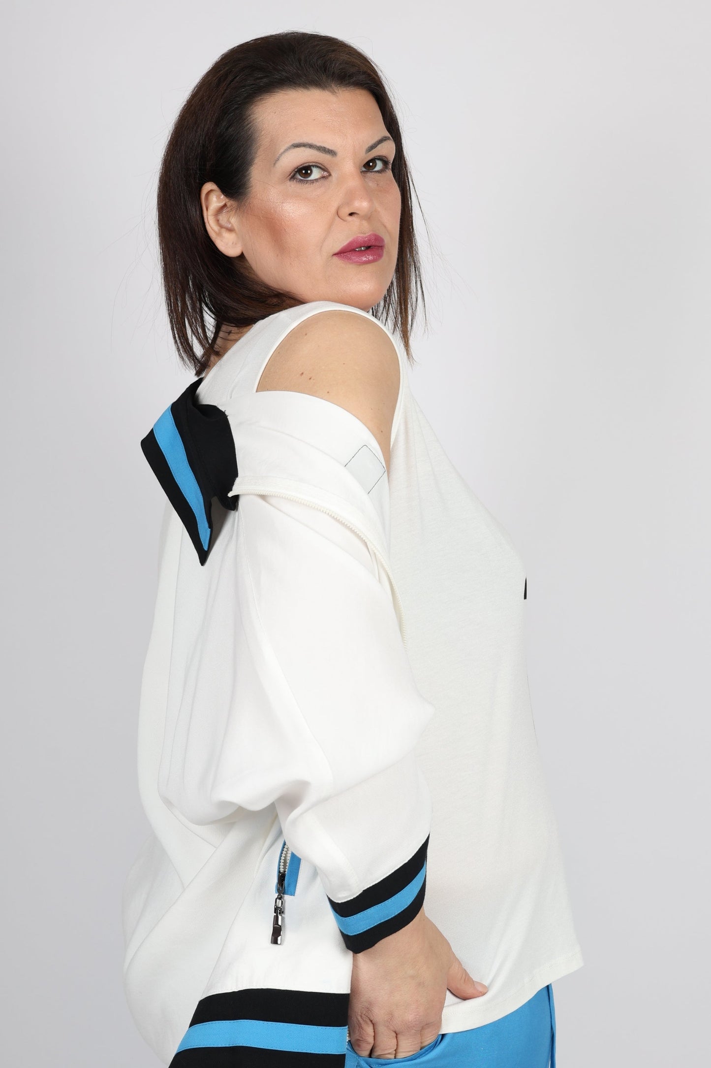 Дамски Комплект от 3 части, Син Roberto Fashion Store Set RBRF1803SETTRPLBLU44 Blue 44 EU