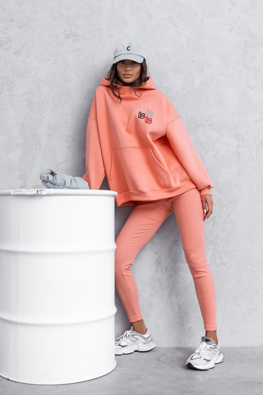 Дамски Комплект RARITY - Корал с елегантна блуза и удобни легинси LaBalancia Roberto Fashion Store Set 5907378518944 XS/S