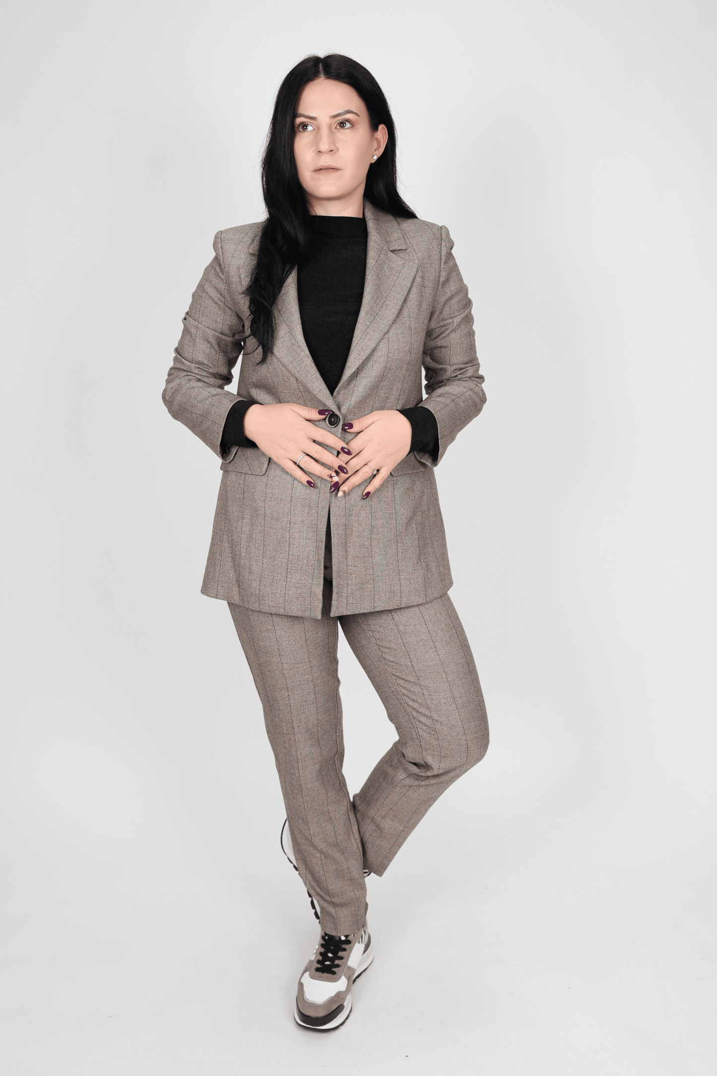 Дамски Костюм, Сив Roberto Fashion Store Set 4J6K8L36EU 36 EU Grey