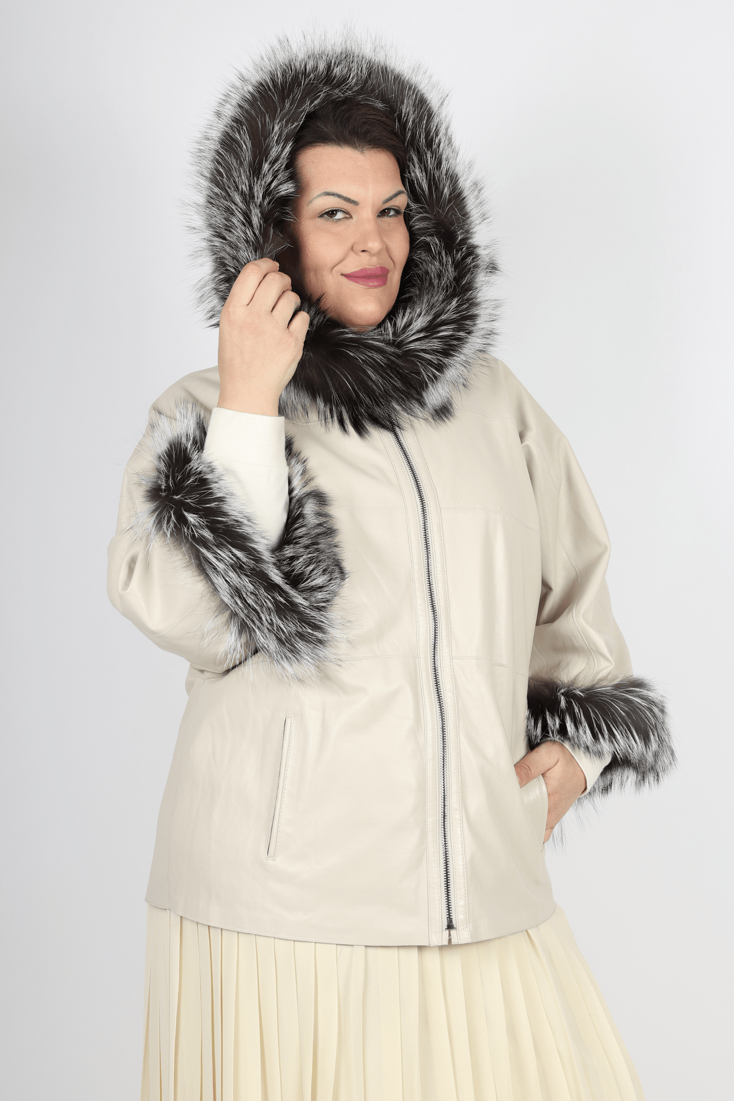 Дамско Двулицево Яке, Бежов Roberto Fashion Store Jacket RFRVSBLJCKWH12032XL XXL Beige
