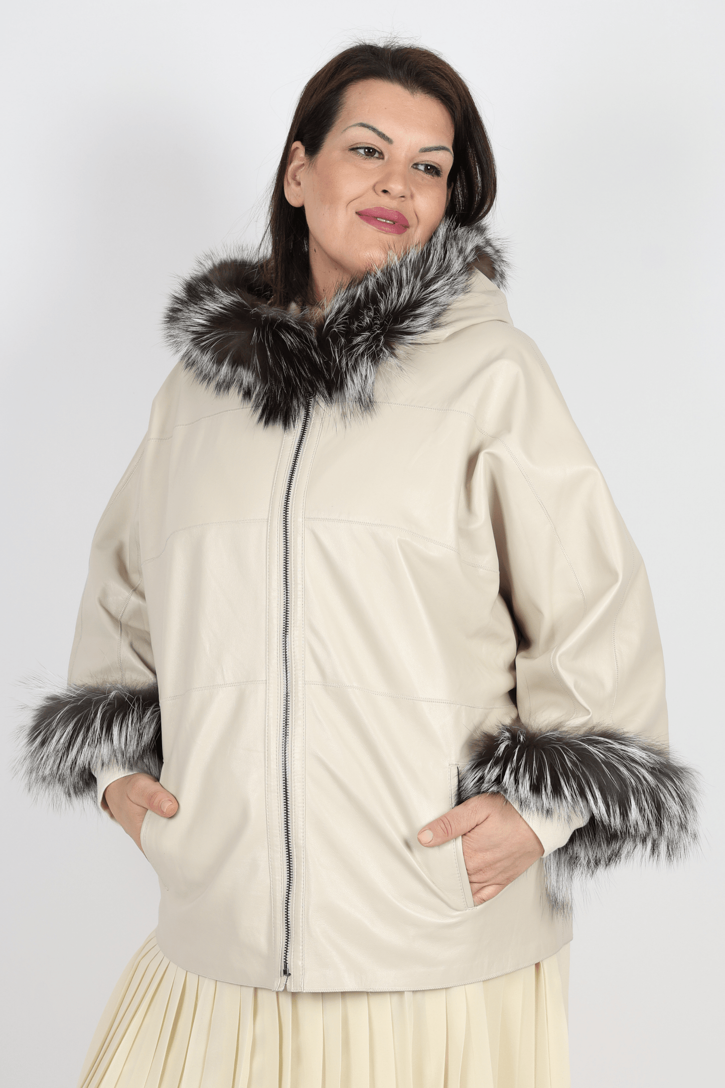 Дамско Двулицево Яке, Бежов Roberto Fashion Store Jacket RFRVSBLJCKWH12032XL XXL Beige