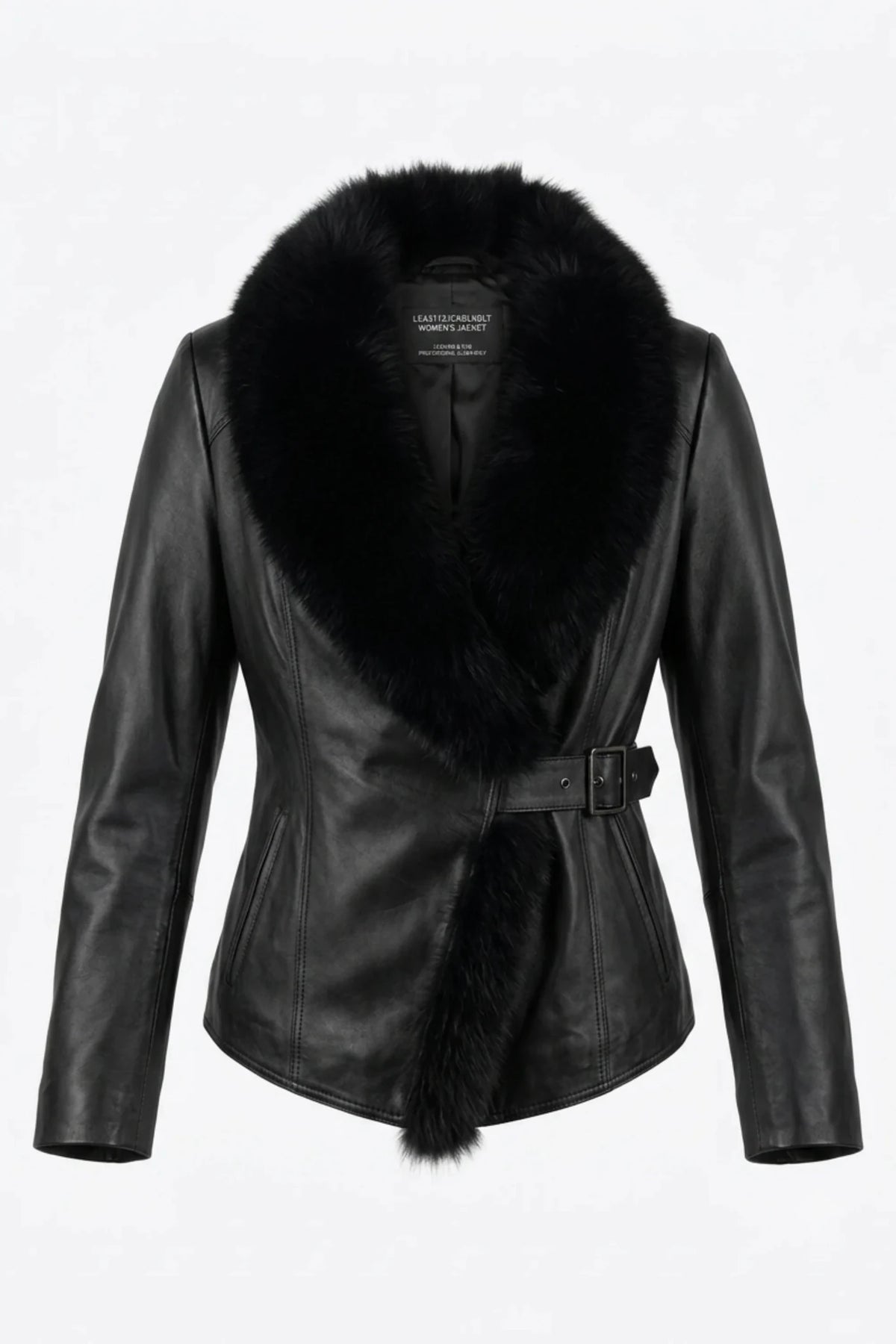 Дамско кожено яке Capodanno - Черно Roberto&Co Roberto Fashion Store Jacket LEA3112JCKBLKBL+4XL 2XL
