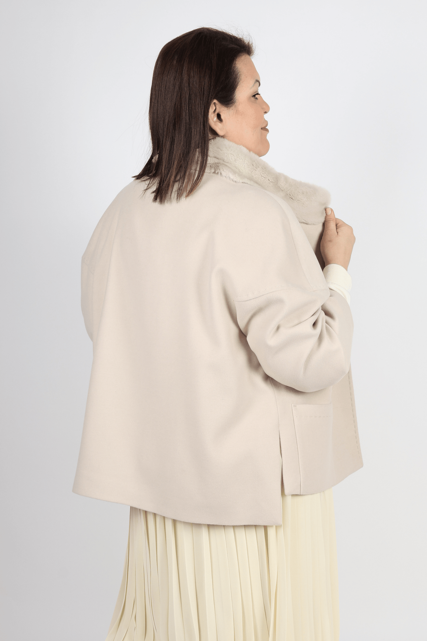 Дамско Палто, Бежов Roberto Fashion Store Coat MDLNCTBEI1203 44 EU