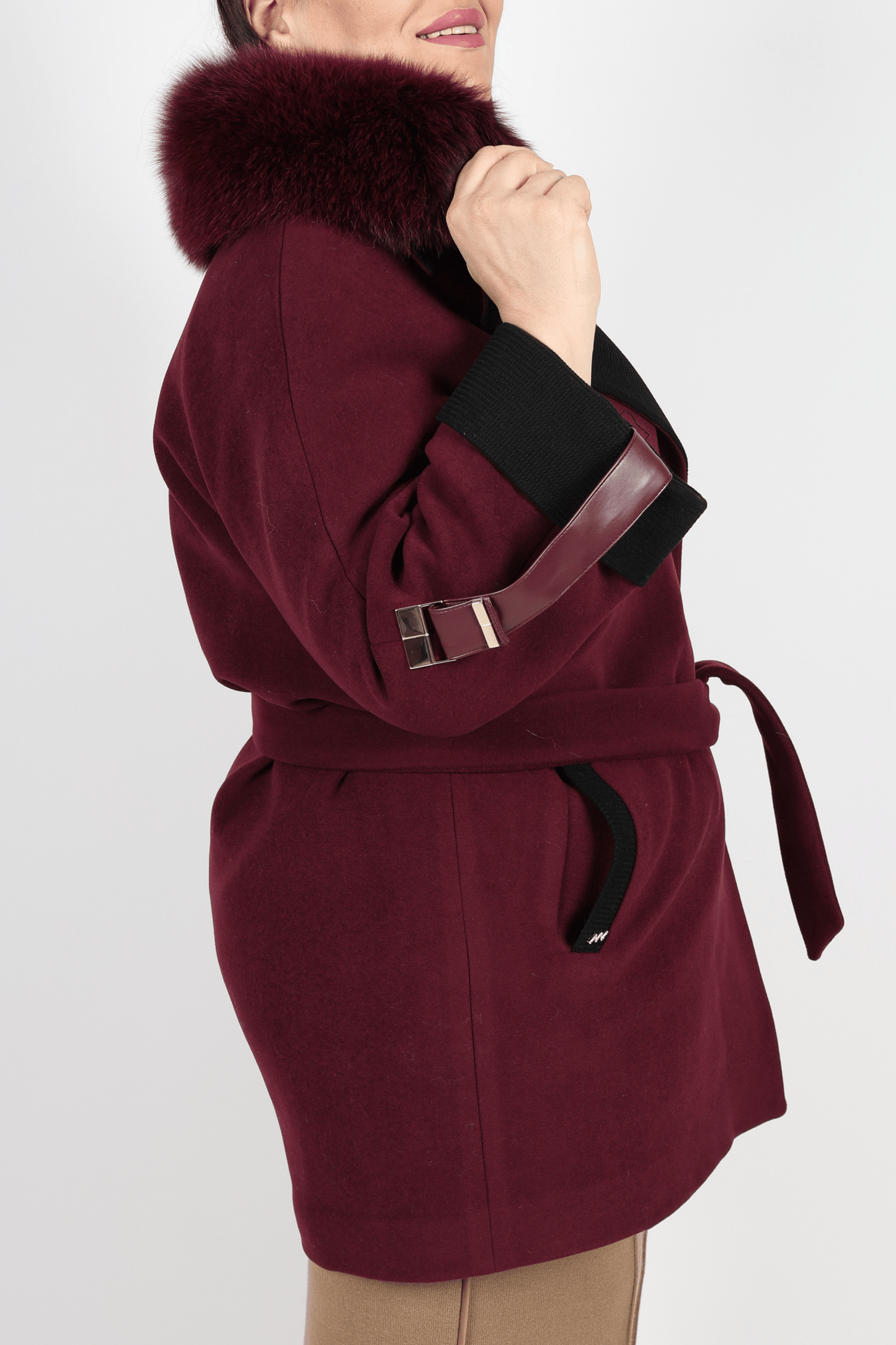 Дамско Палто, Червен Roberto Fashion Store Coat CTBORWOOL1203 44 EU Red