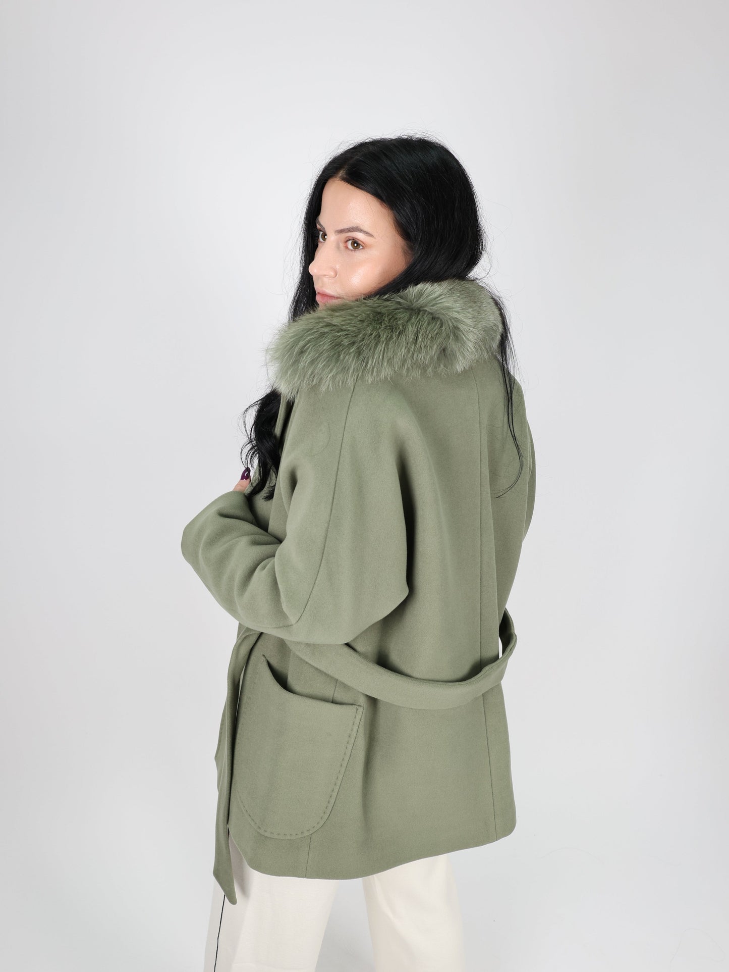 Дамско Палто, Зелен Roberto Fashion Store Coat MODALIGR01 38 EU Green