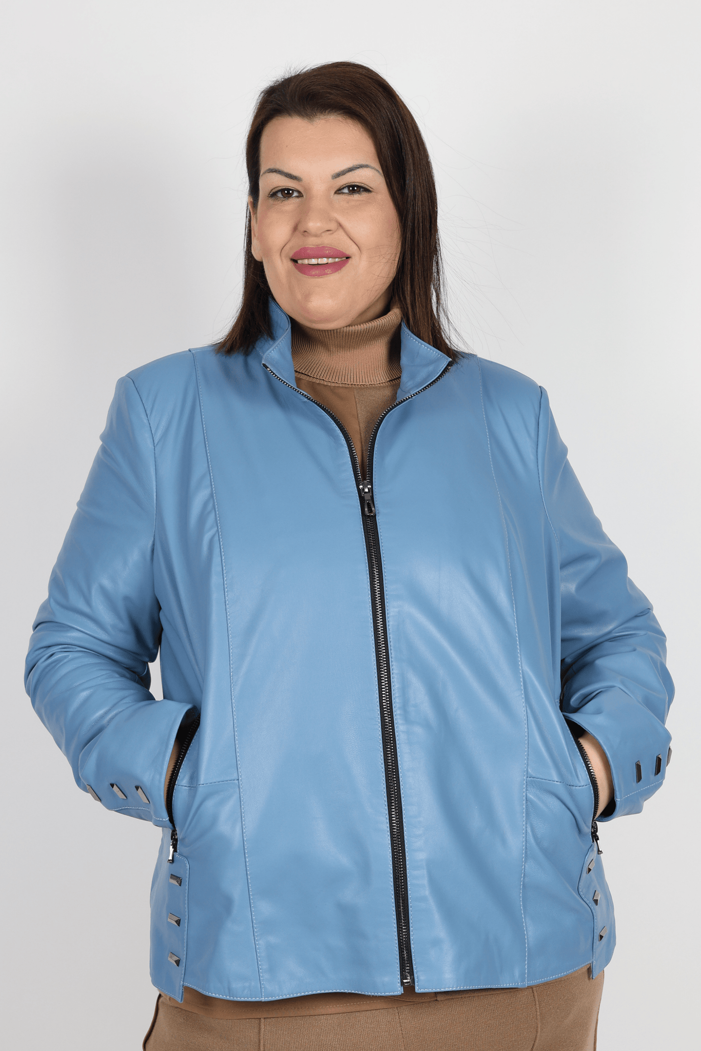 Дамско Яке, Бежов & Син Roberto Fashion Store Jacket LEAROB0002LBEI L Beige