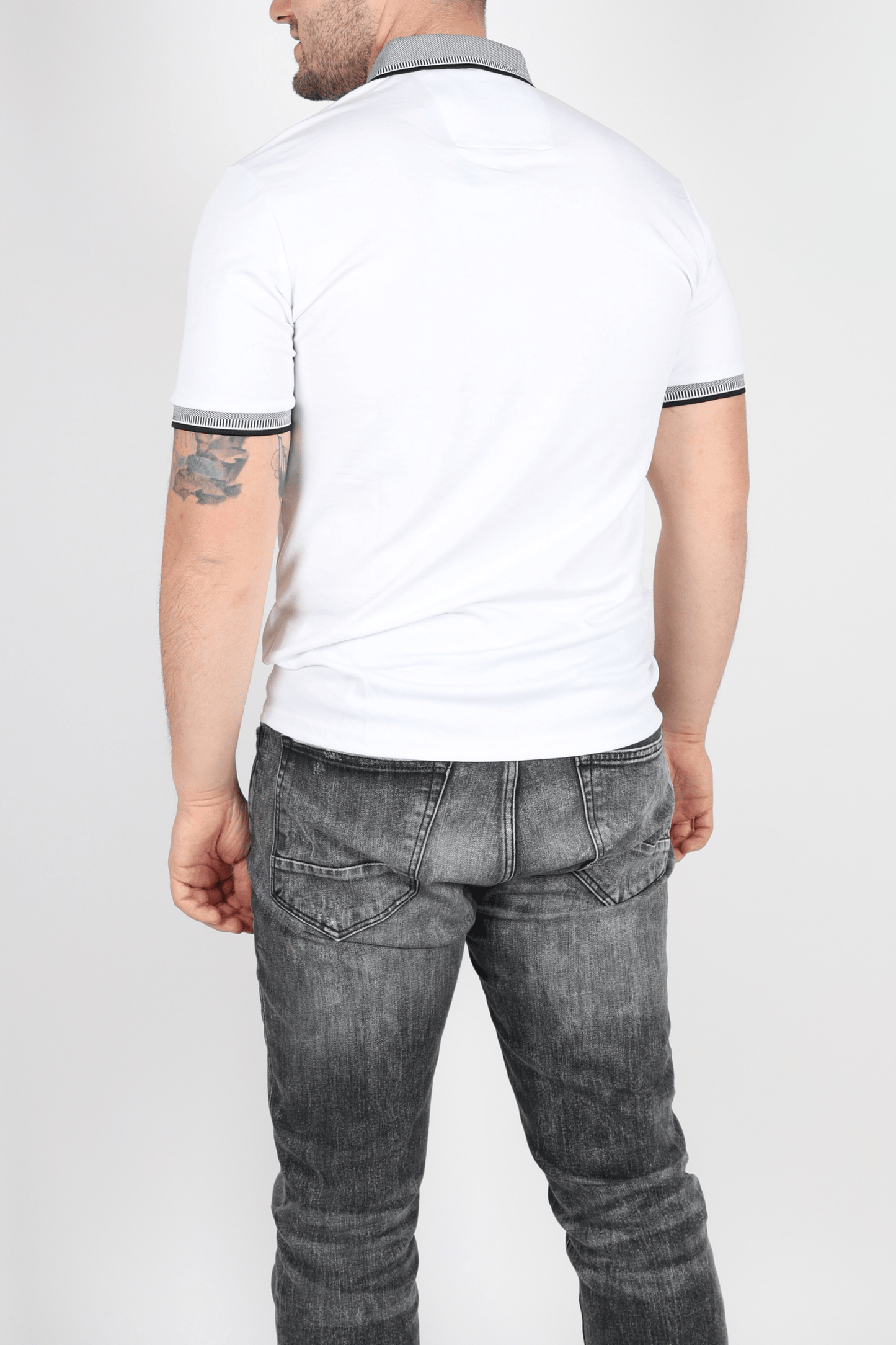 Мъжка Тениска, Бял Roberto Fashion Store T-shirt RBRFTSHWHI1203L L