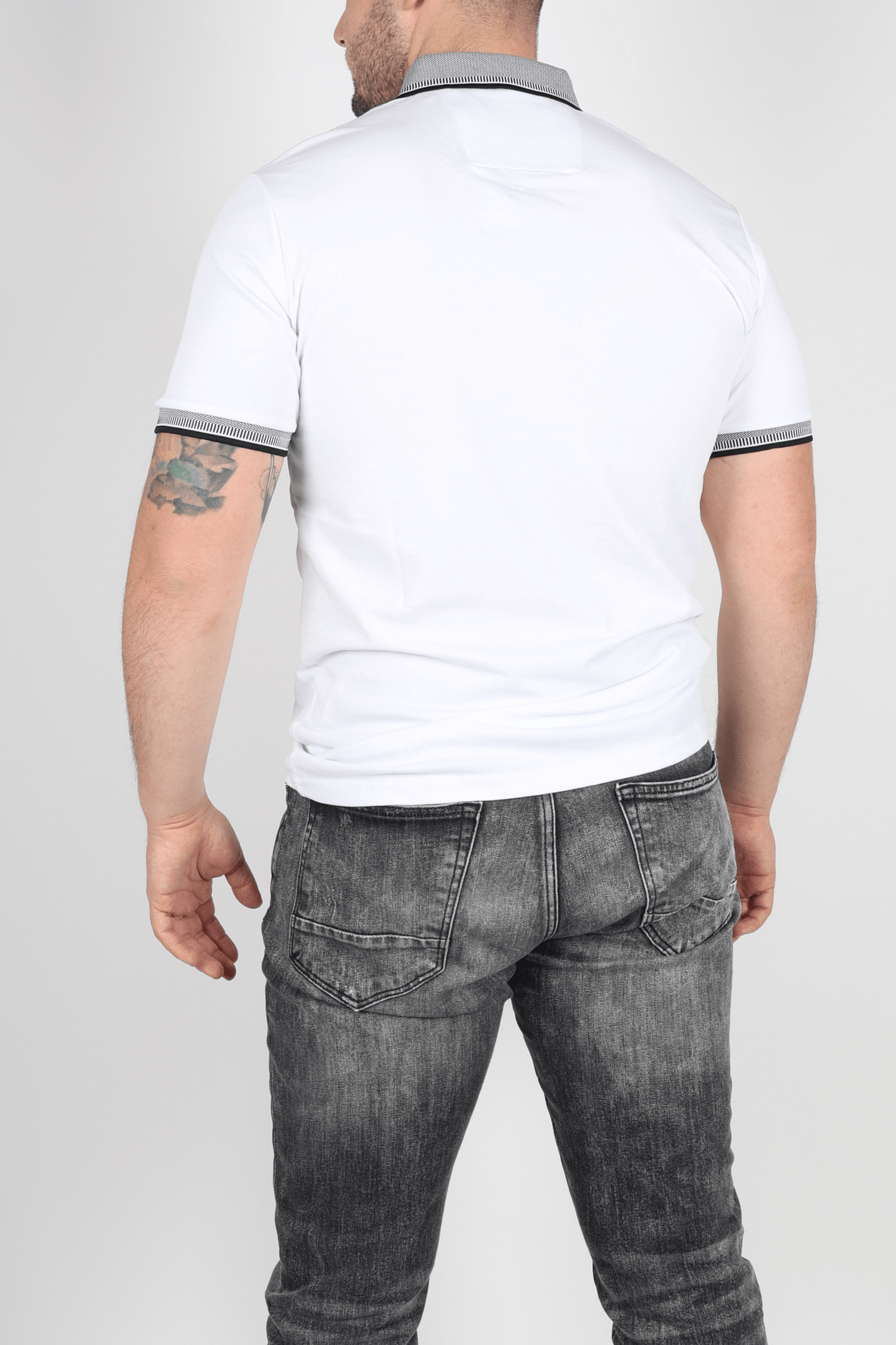 Мъжка Тениска, Бял Roberto Fashion Store T-shirt RBRFTSHWHI1203L L