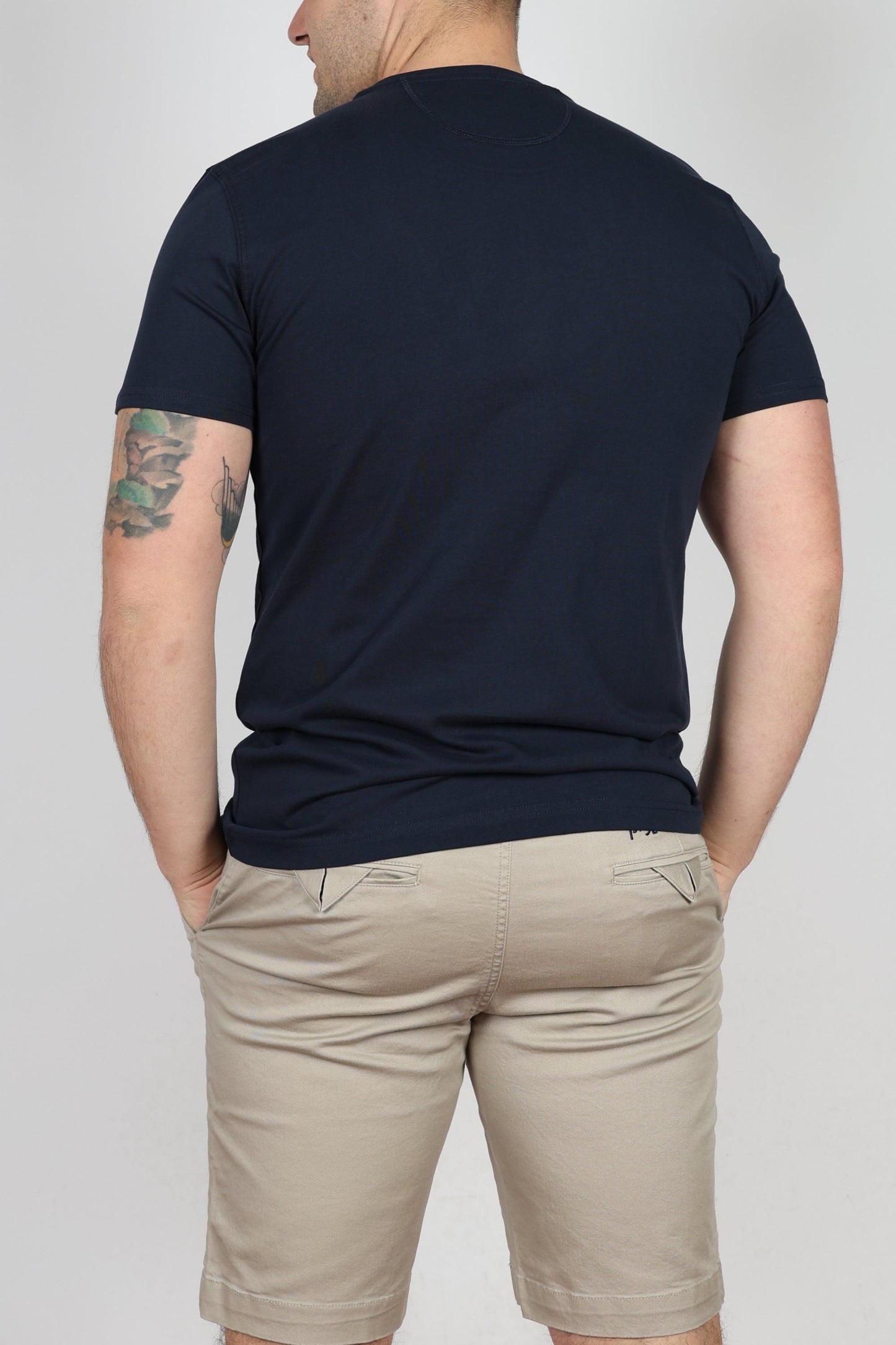 Мъжка Тениска, Син & Бял Roberto Fashion Store T-shirt YMR317JS39507017 White S