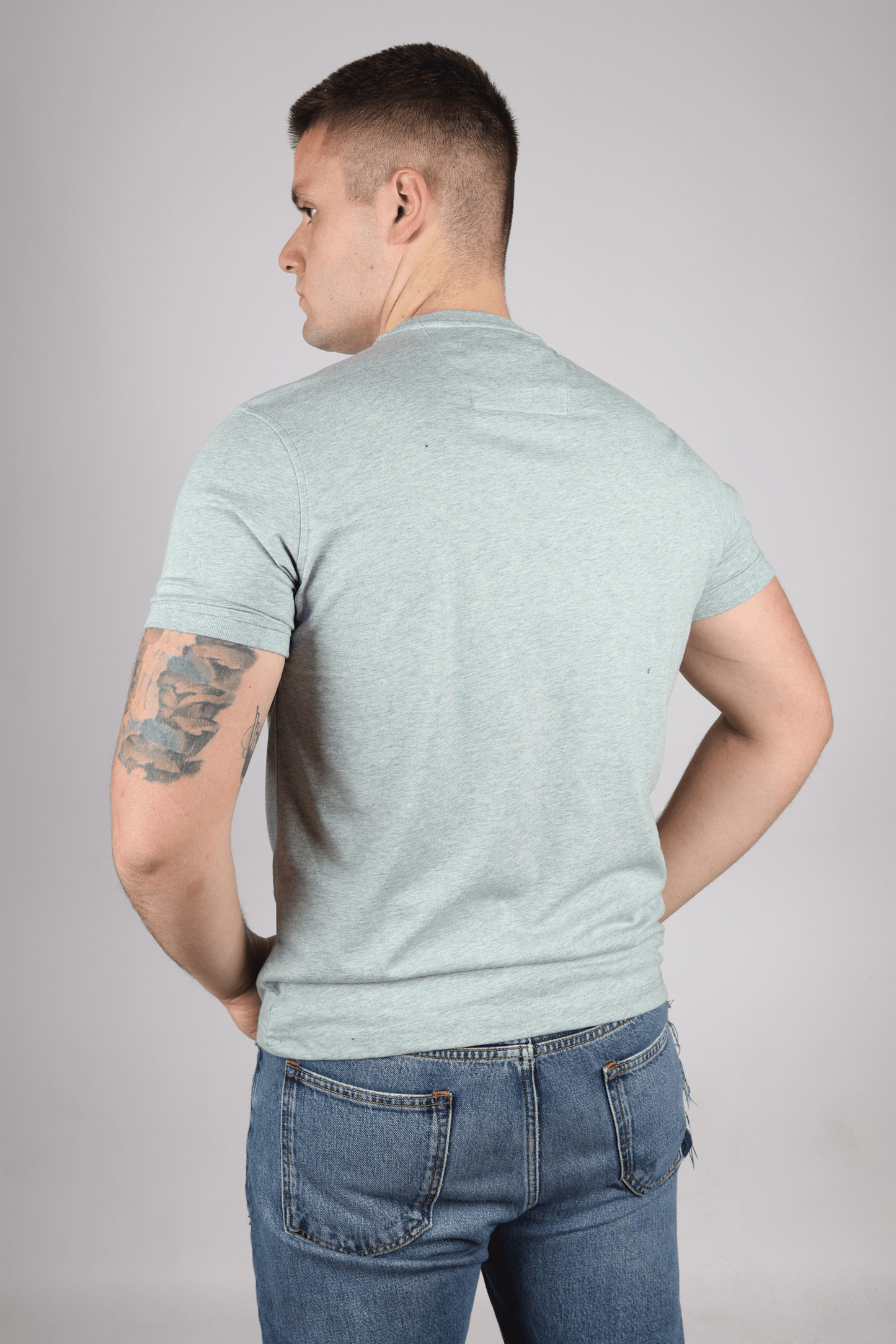 Мъжка Тениска, Зелен Roberto Fashion Store T-shirt LEGUTSHGRE001 M Green