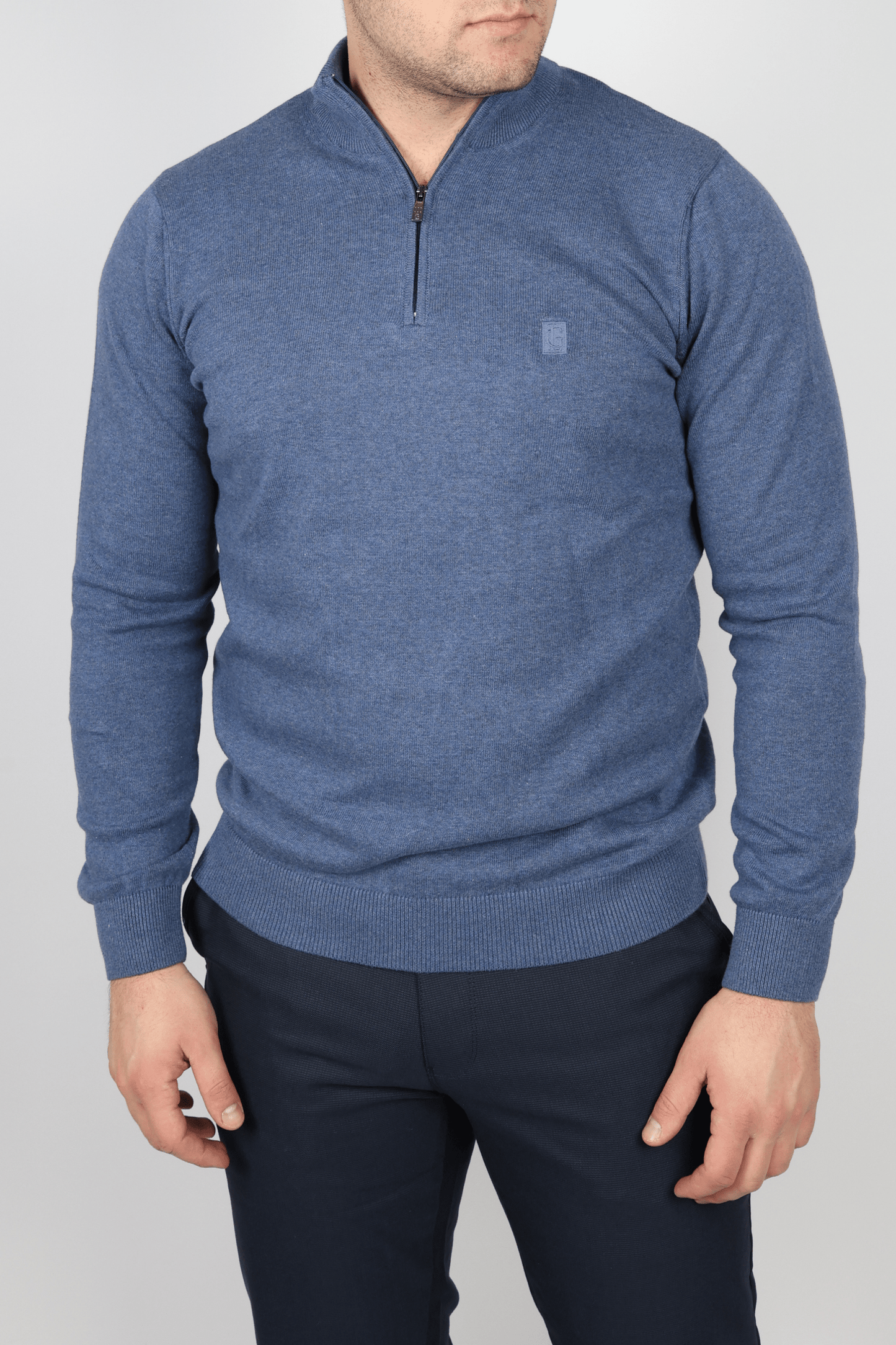 Мъжки Пуловер, Син Roberto Fashion Store Sweater M INTL Blue