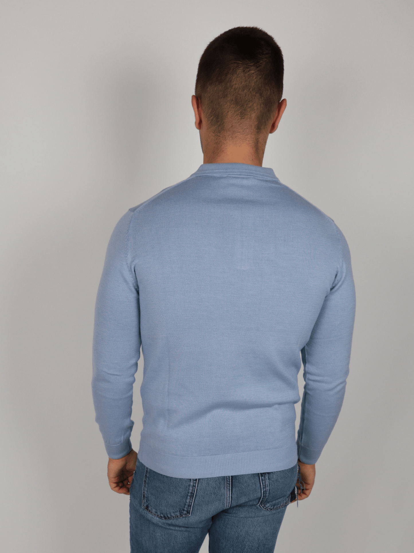 Мъжки Пуловер, Син Roberto Fashion Store Blouse 5Y6Z7A L INTL Blue
