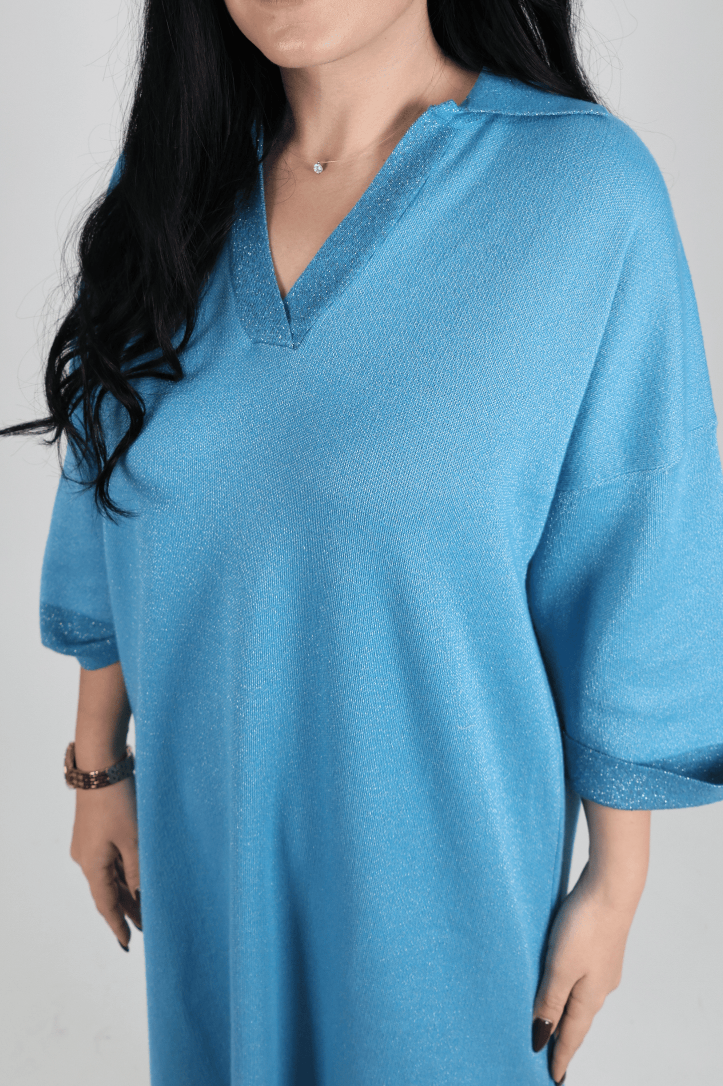 Рокля, Син Roberto Fashion Store Dress 4D5E6F S INTL Blue