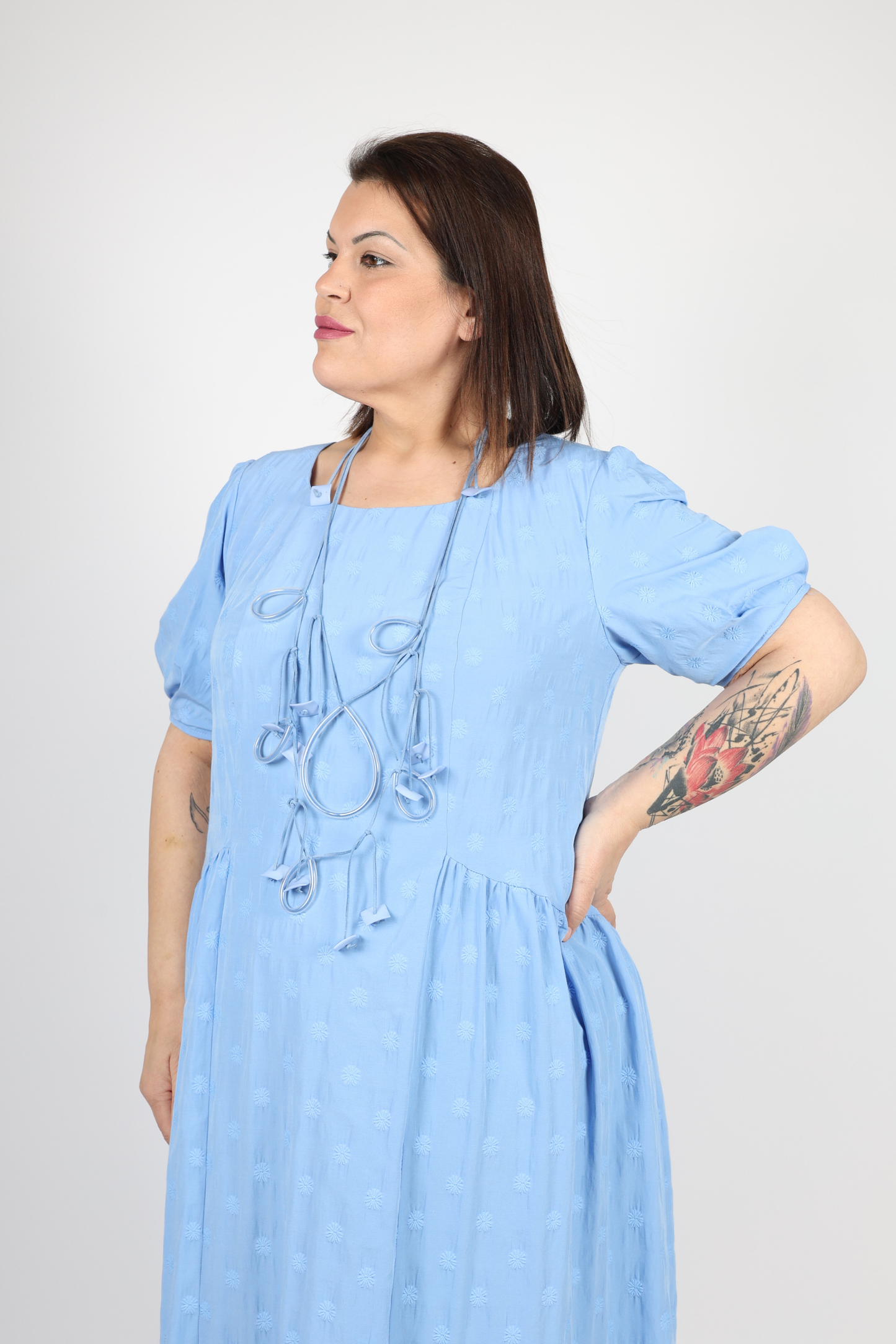 Рокля, Син Roberto Fashion Store Dress RBRFDRSSBLU120342 42 EU Blue
