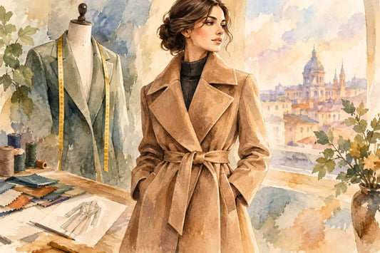 Пример за палто по индивидуални мерки с характер - Roberto Fashion Store