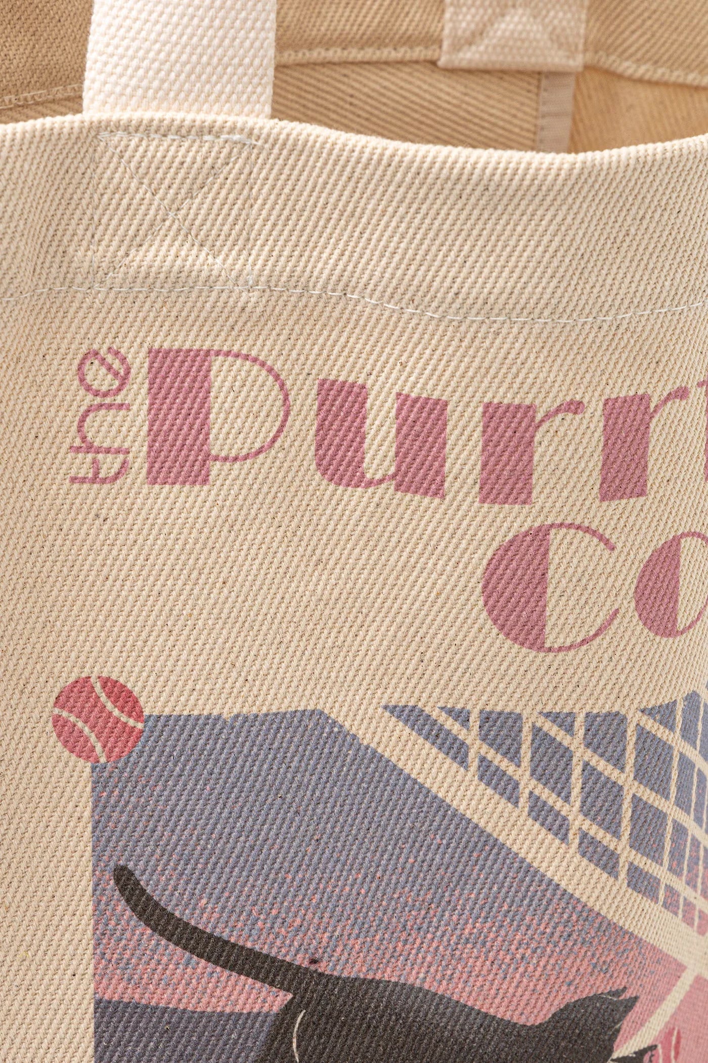 Дамска памучна текстилна чанта шопър с щампа - снимка 4