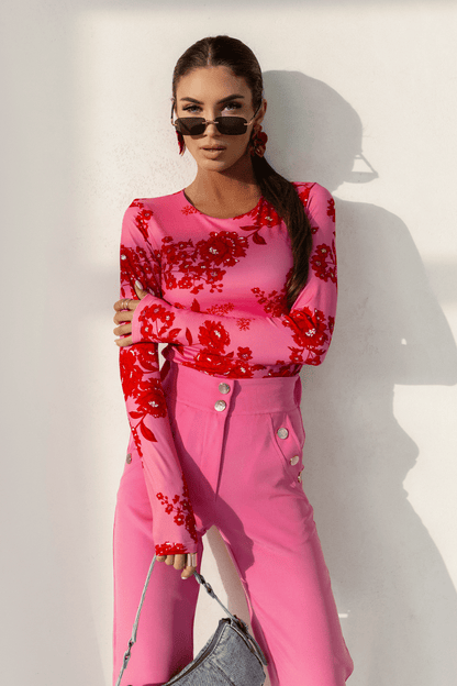 Блуза SHIRA с дълъг ръкав – капри, 95% вискоза, еластична LaBalancia Roberto Fashion Store Set 5907378518302 XS/S