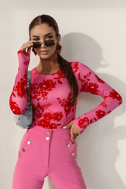 Блуза SHIRA с дълъг ръкав – капри, 95% вискоза, еластична LaBalancia Roberto Fashion Store Set 5907378518302 XS/S