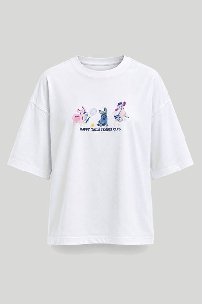 Бяла дамска овърсайз тениска от 100% памук с малък принт Medicine Roberto Fashion Store T-shirt RW26-TSD103-00X-XS XS