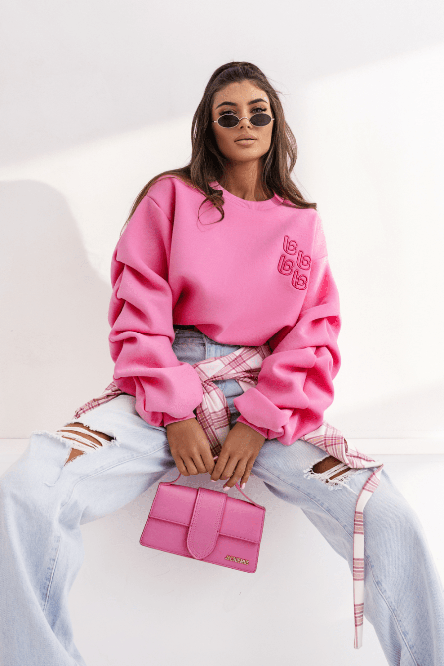 Дамска блуза REMY - розова, памук с еластан, универсален размер LaBalancia Roberto Fashion Store Set 5907378518821 UNI