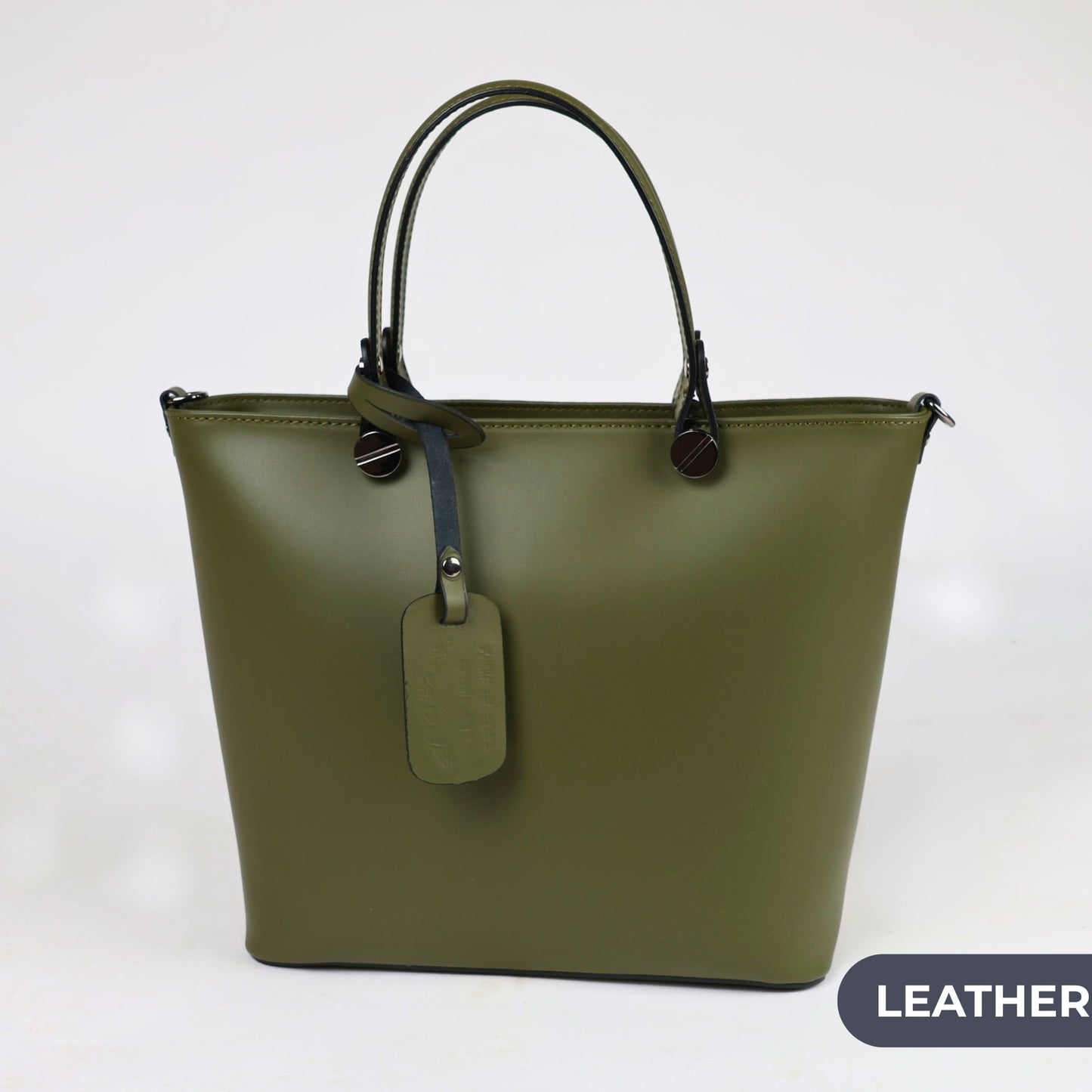 Дамска Чанта от Естествена Кожа, Тъмно Зелен Roberto Fashion Roberto Fashion Store Bag ITA0512BORKHKPLNTU TU