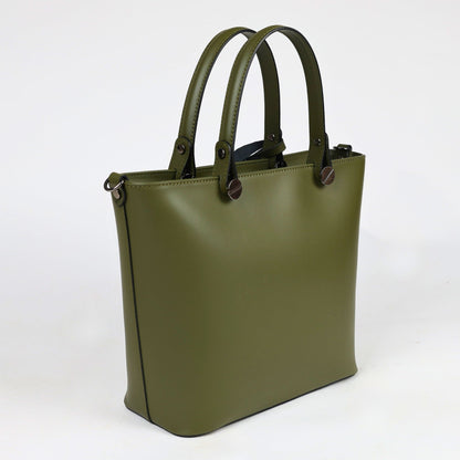 Дамска Чанта от Естествена Кожа, Тъмно Зелен Roberto Fashion Roberto Fashion Store Bag ITA0512BORKHKPLNTU TU