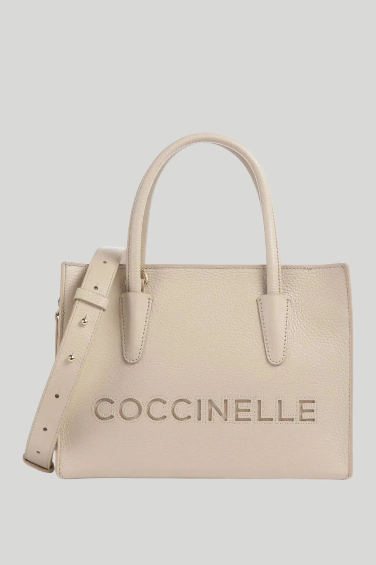 Дамска кожена чанта Coccinelle Myrtha 26, бежова Coccinelle Roberto Fashion Store Bag E1UAK180101-N64-TU One Size