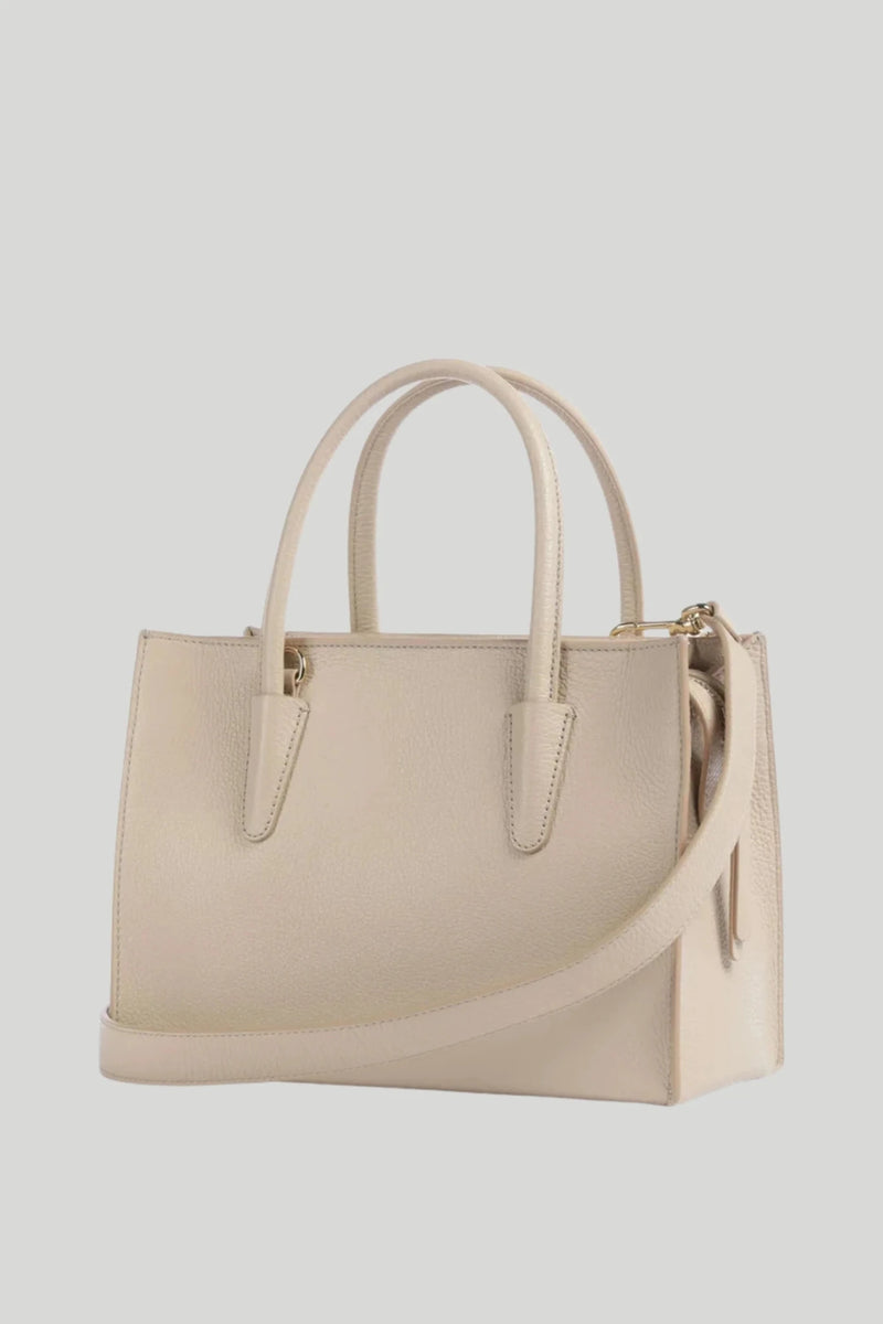 Coccinelle Myrtha 26 Women's Leather Bag, Beige