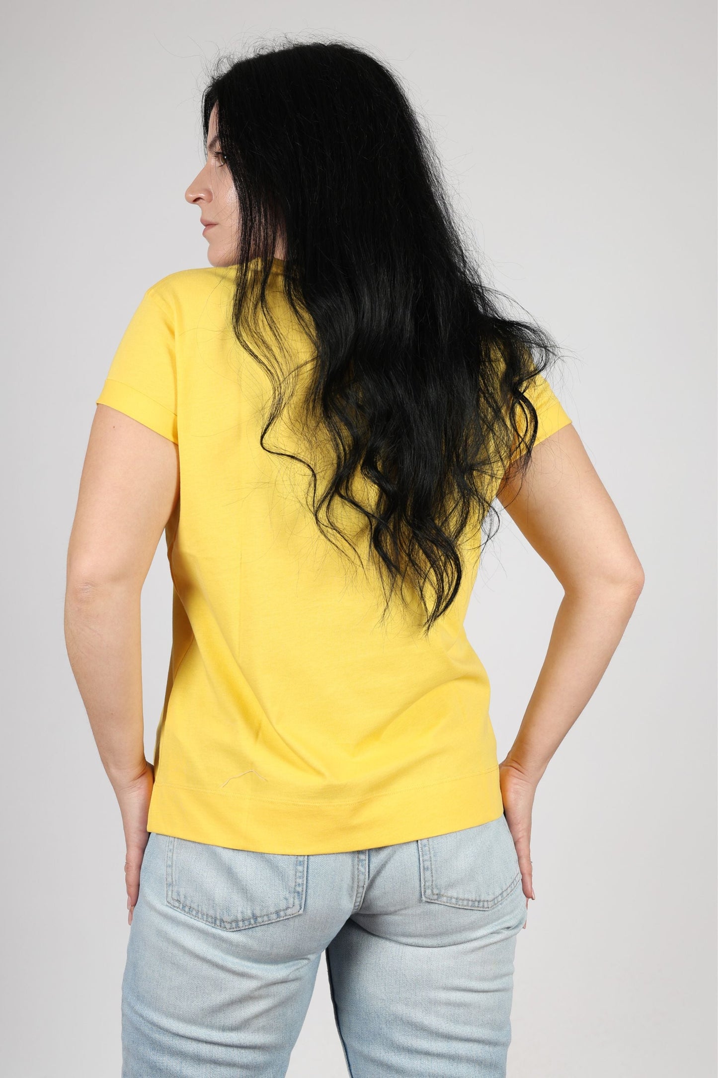 Дамска Тениска, Жълт & Розов Roberto Fashion Store T-shirt XWR007JS20602101YXS XS Yellow