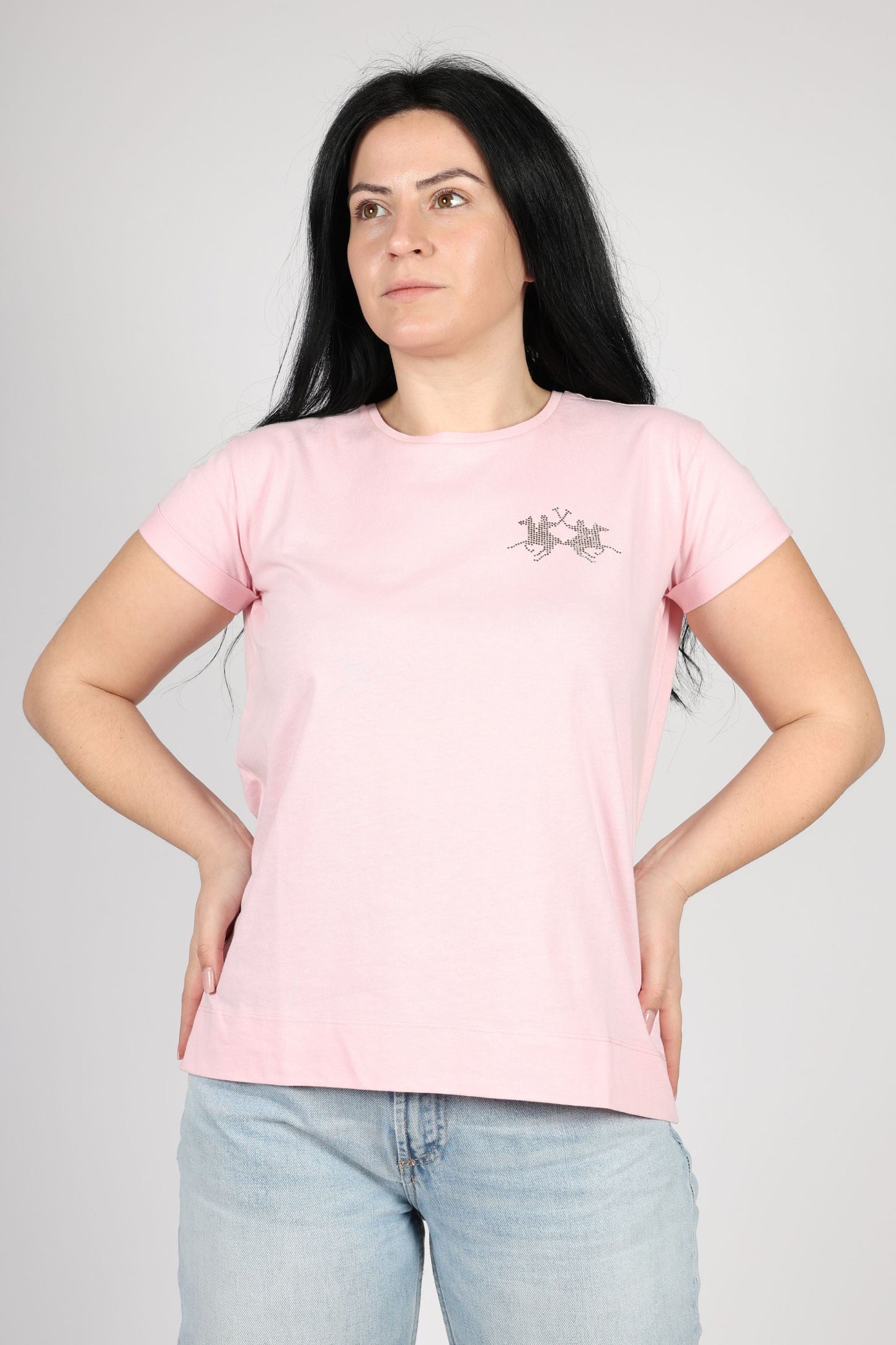 Дамска Тениска, Жълт & Розов Roberto Fashion Store T-shirt XWR007JS20602101PXS XS Pink