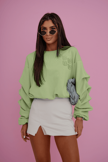 Дамски блуза REMY etro - цвят Matcha LaBalancia Roberto Fashion Store Set 5907378520565 UNI