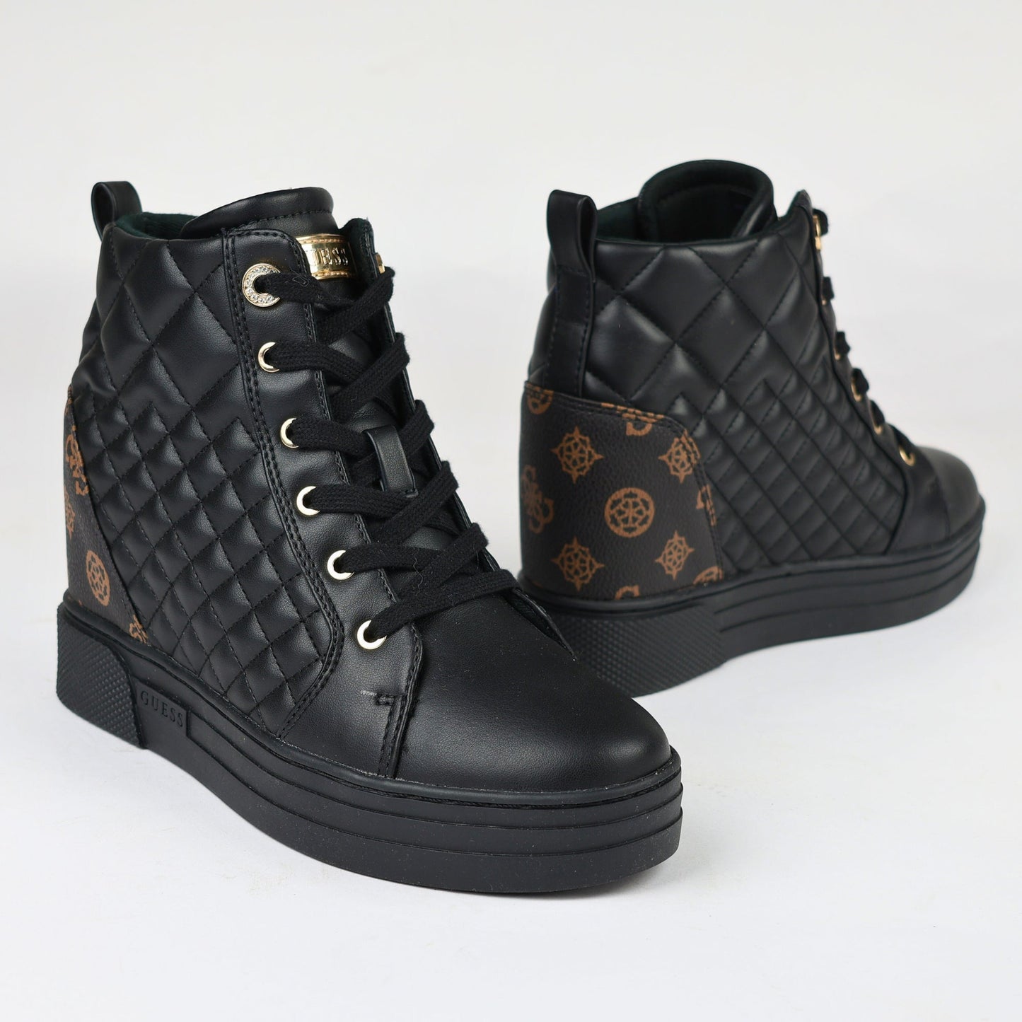 Дамски Боти, Черен Guess Roberto Fashion Store Sneakers FL7FAEFAL12BROCR36 36 Черен