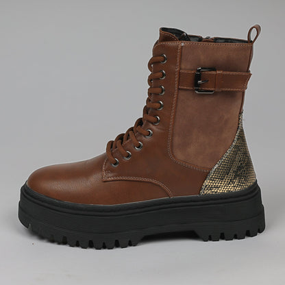 Дамски Боти, Кафяв Twinset Roberto Fashion Store Sneakers 222TJT0101033836 36 Кафяв