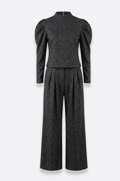 Дамски комплект 2 в 1 подходящ за зима - черен Roberto&Co Roberto Fashion Store Set NWL0807SETBLKTRO-38 38