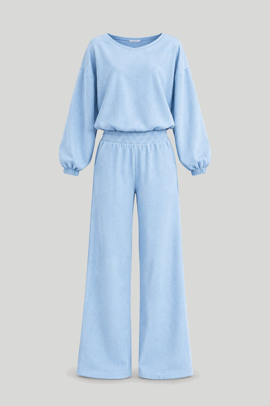Дамски комплект COMFY - Пижама, Марка COMFY, Светлосиньо – снимка на продукта