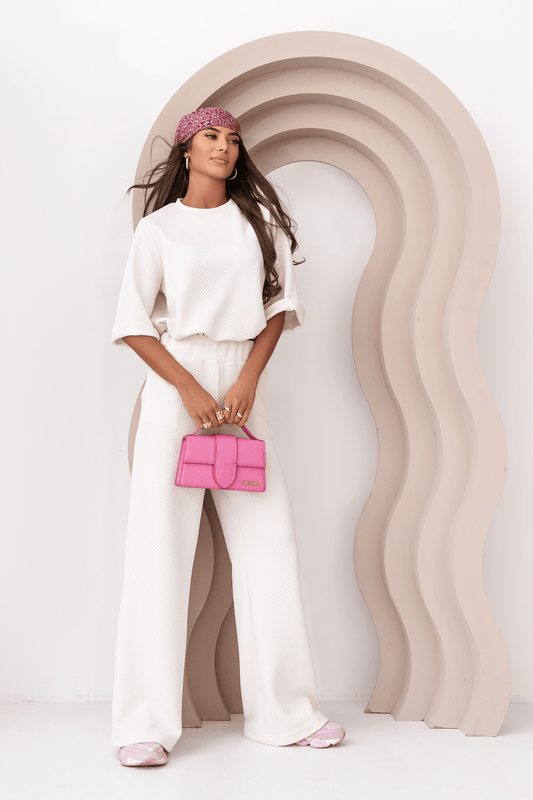 Дамски Комплект LAUREL в екрю, стилен, елегантен и удобен за всекидневна употреба LaBalancia Roberto Fashion Store Set 5907378519439 XS/S