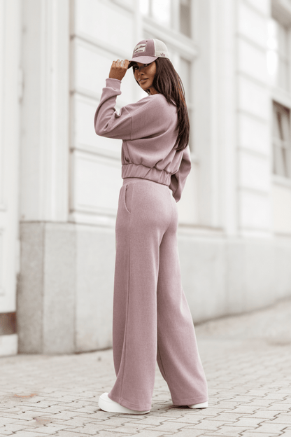 Дамски комплект MEGGI от шнур в лавандула LaBalancia Roberto Fashion Store Set 5907378523399 M/L