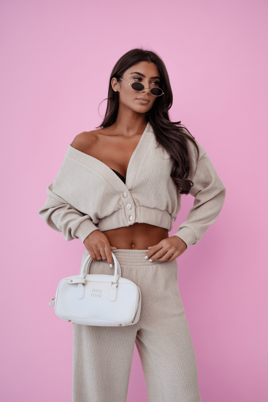 Дамски комплект MEGGI шушлек (шарено) - Беж LaBalancia Roberto Fashion Store Set 5907378520381 XS/S