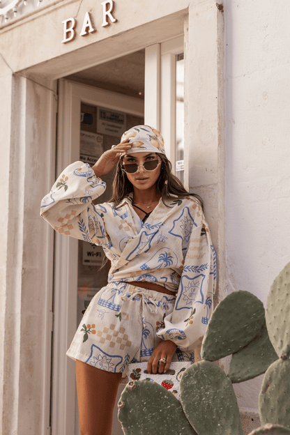 Дамски комплект MOLLY лен - Malibu жълто LaBalancia Roberto Fashion Store Set 5907378522255 UNI