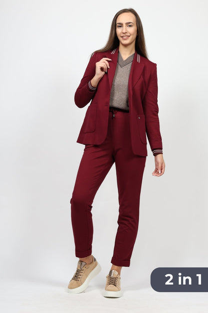 Дамски Комплект от 2 части, Бордо
